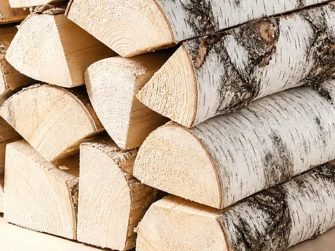 Декоративные дрова для интерьера — фактура распила